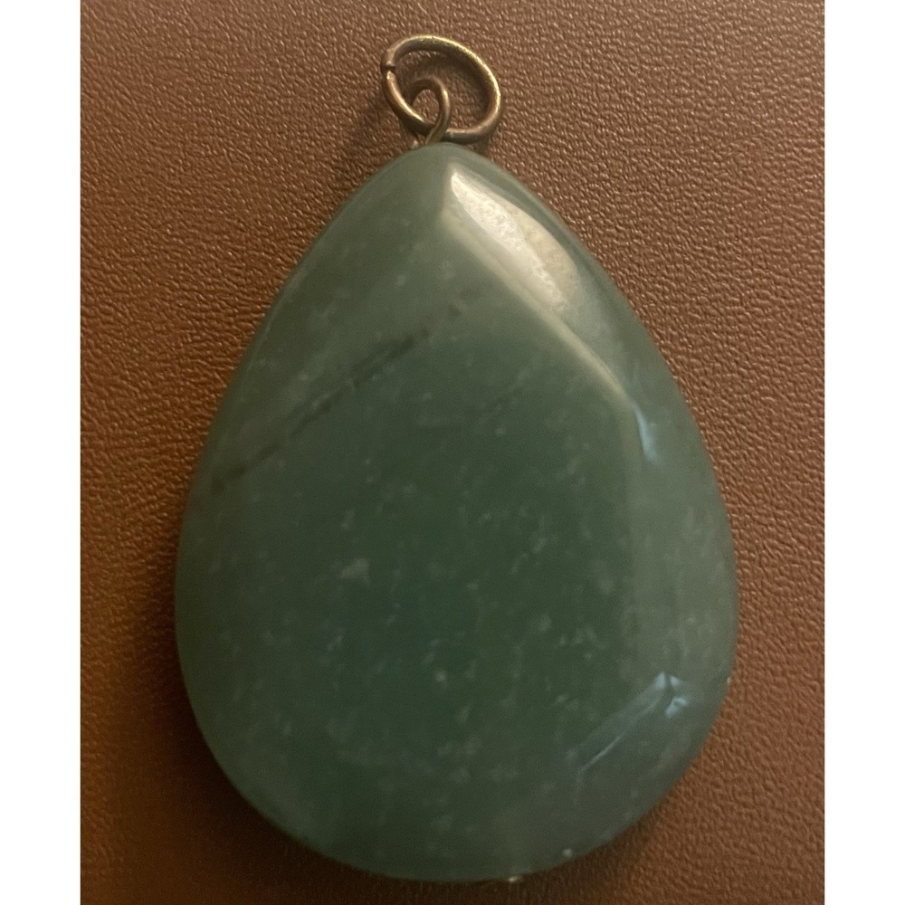 Teardrop-Shaped Green Aventurine Gemstone Pendant - Picture 1 of 3